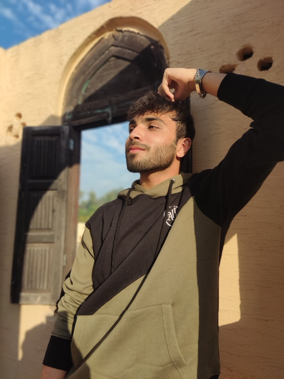 Black & Green Hoodie